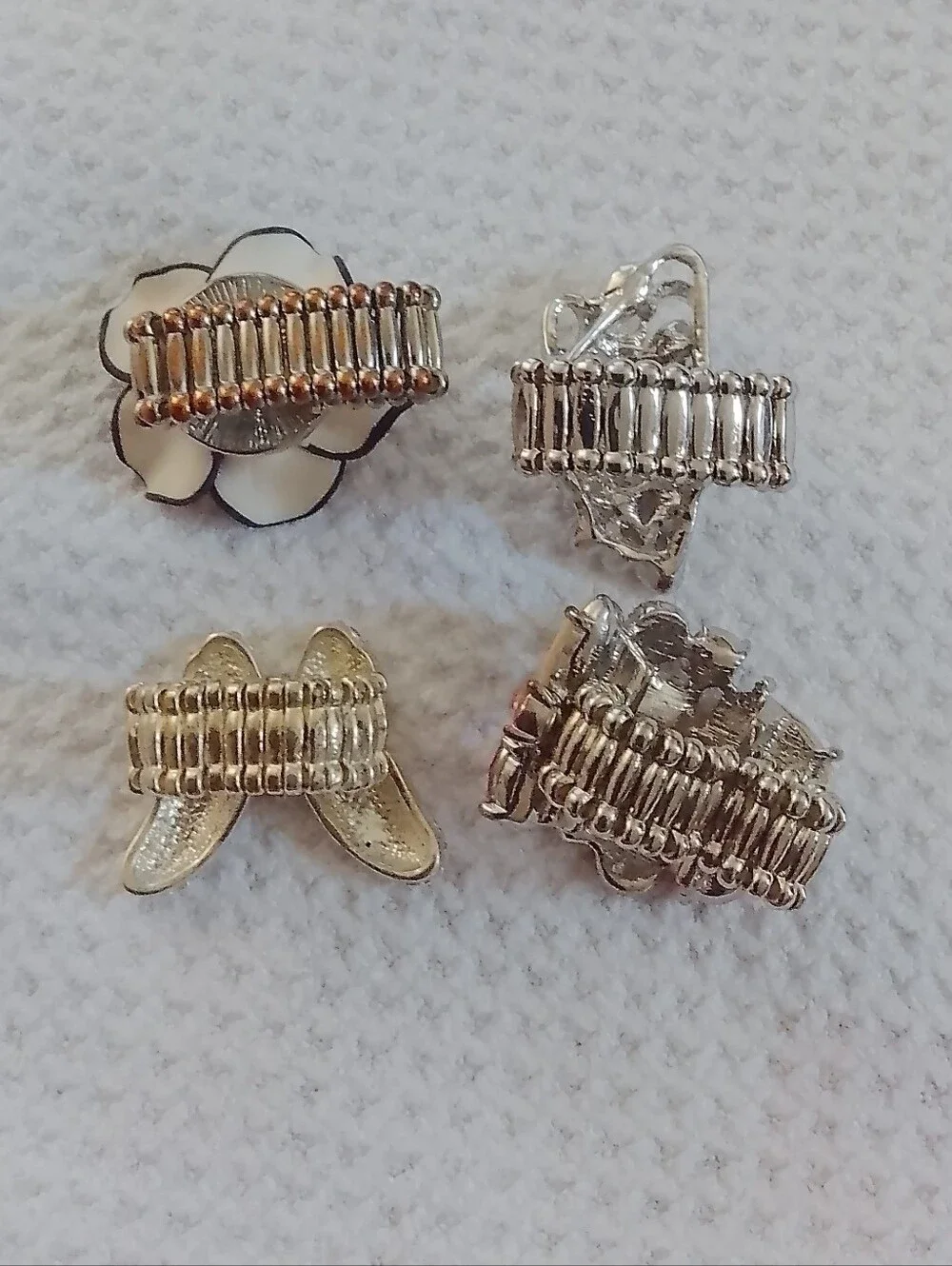 Silvertone Adjustable Rings - Picture 3 of 5